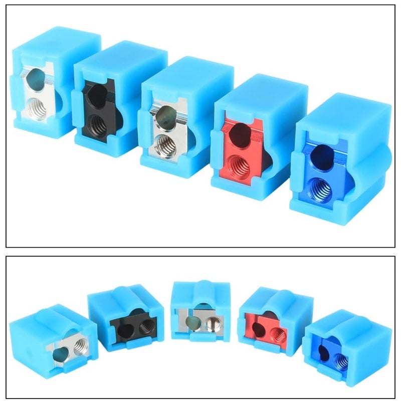 Blue Aluminium 4pcs Volcano V2 Heated Block For E3D V6 Hotend Extruder 3D Printer Parts - Image 2